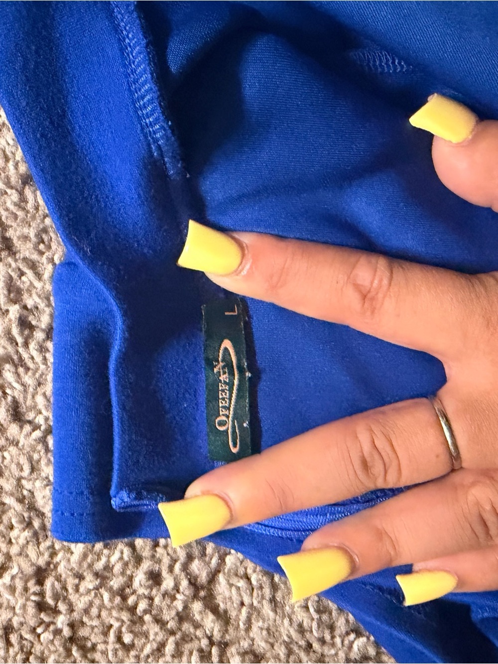 Elegant Royal Blue Sheath Dress - Picture 3 of 3
